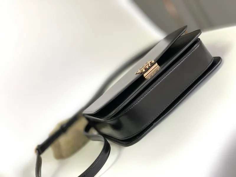 Loewe Black Leather Crossbody Satchel Bag 91 - Image 5