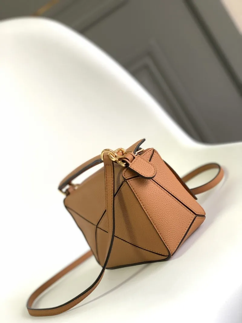 Alternative view of Loewe Tan Leather Satchel Crossbody Bag