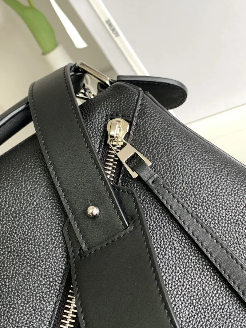 Loewe Black Leather Satchel Bag 97 - Image 6
