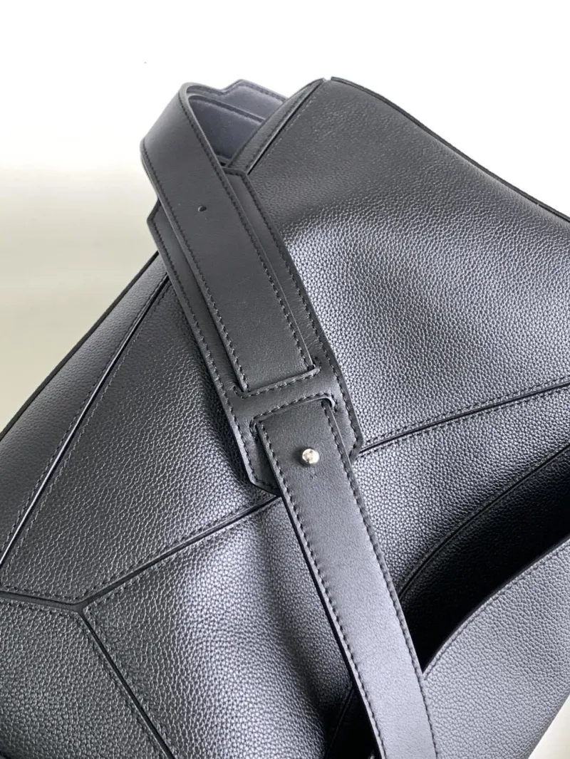 Loewe Black Leather Satchel Bag 97 - Image 7