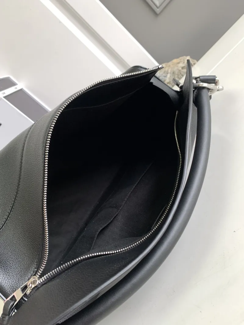 Loewe Black Leather Satchel Bag 97 - Image 8