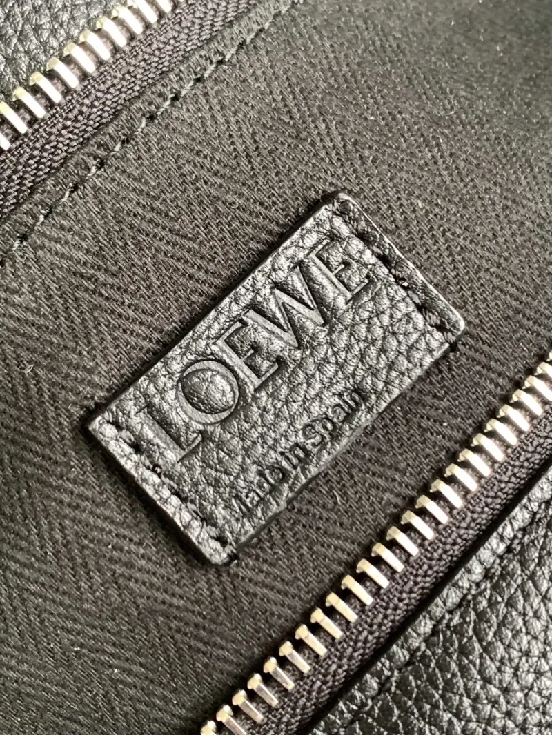 Loewe Black Leather Satchel Bag 97 - Image 9
