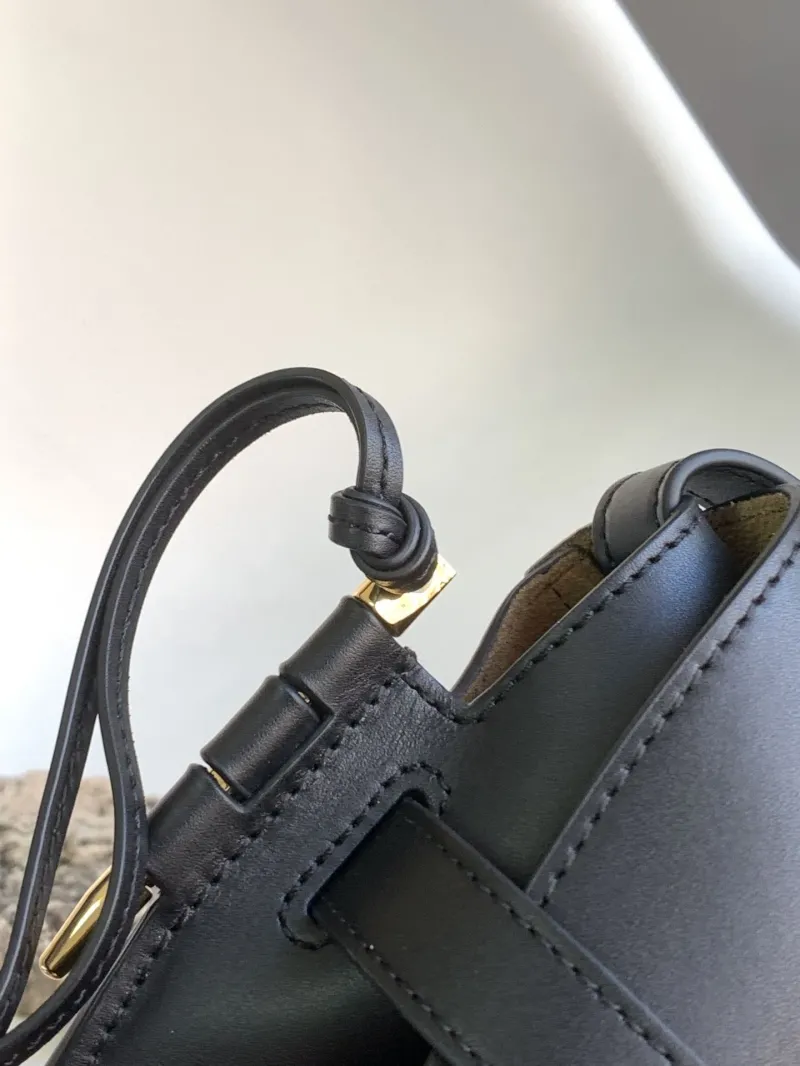 Loewe Black Leather Saddle Crossbody Bag 107 - Image 6