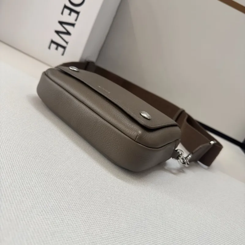 LOEWE Taupe Crossbody Bag 111 - Image 4