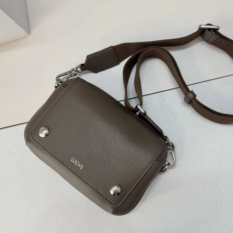 LOEWE Taupe Crossbody Bag 111 - Image 5