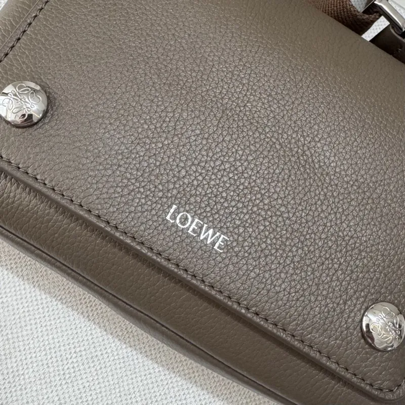 LOEWE Taupe Crossbody Bag 111 - Image 6