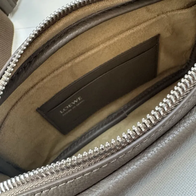 LOEWE Taupe Crossbody Bag 111 - Image 8