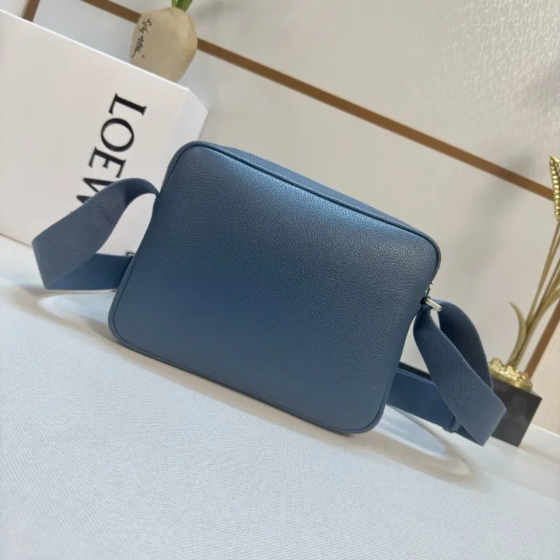 LOEWE Blue Crossbody Satchel Bag 113 - Image 3