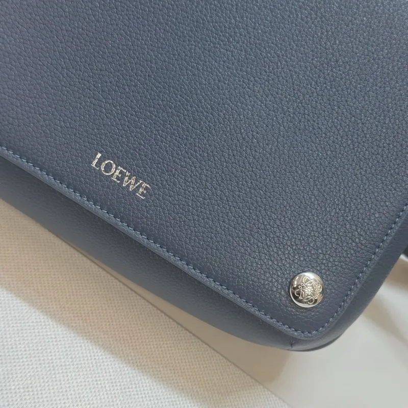 LOEWE Blue Crossbody Satchel Bag 113 - Image 5