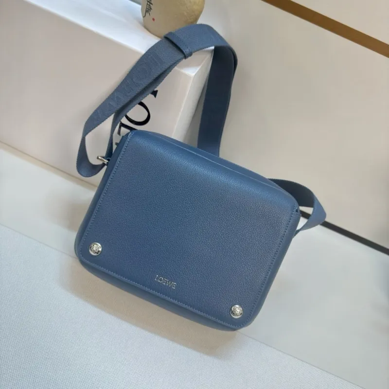 LOEWE Blue Crossbody Satchel Bag 113 - Image 6