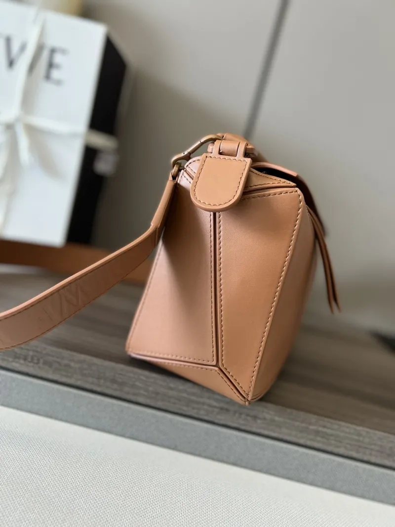 Alternative view of LOEWE Brown Leather Satchel Bag 141
