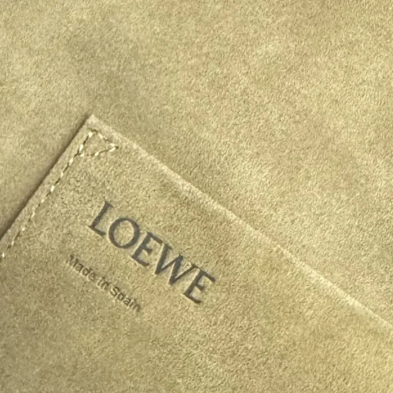 LOEWE Dark Brown Leather Satchel Bag - Image 9