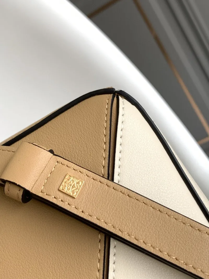 Loewe Beige White Puzzle Satchel Bag 146 - Image 7