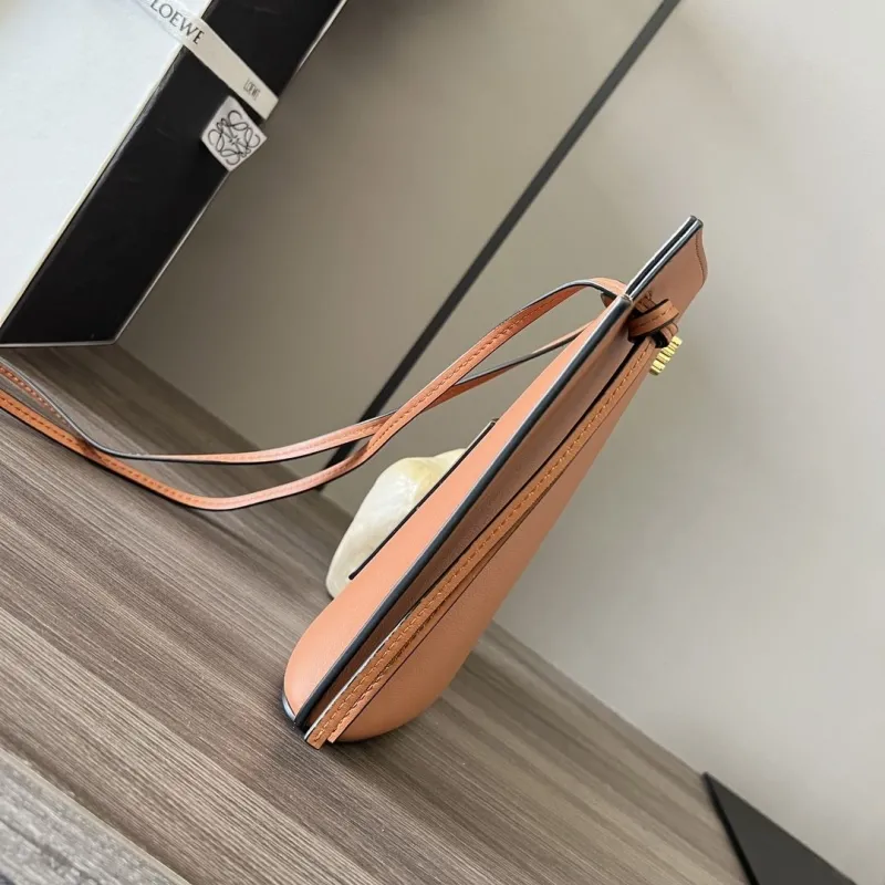 Alternative view of LOEWE Tan Leather Crossbody Satchel Bag