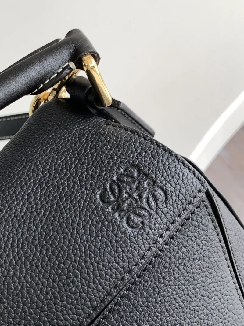Loewe Black Leather Satchel Bag - Image 4