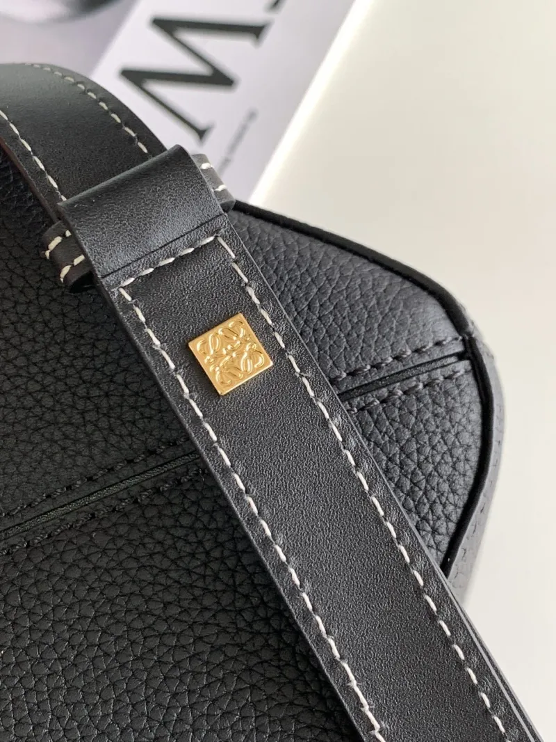 Loewe Black Leather Satchel Bag - Image 7