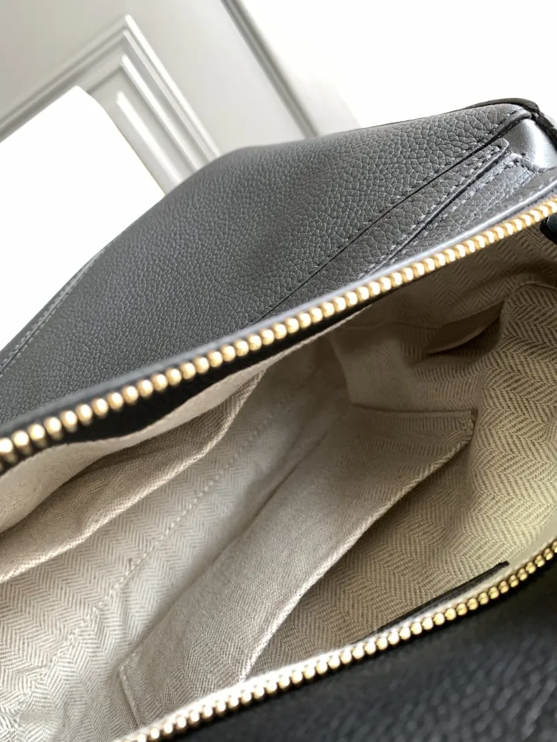 Loewe Black Leather Satchel Bag - Image 8
