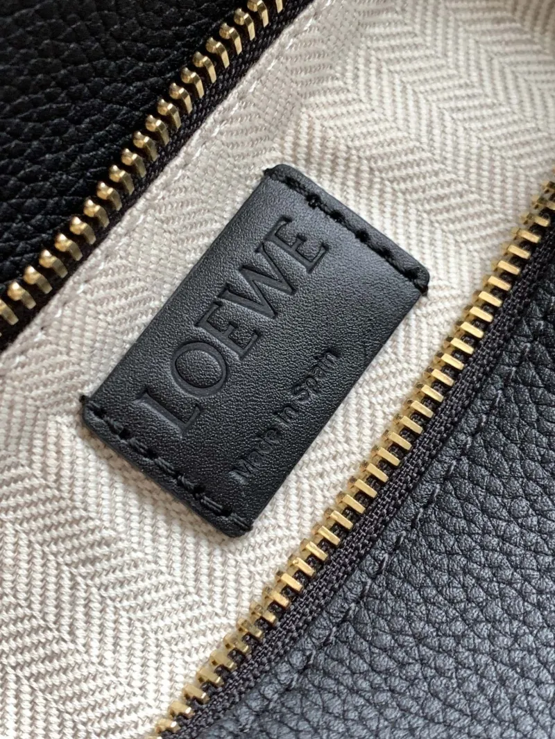 Loewe Black Leather Satchel Bag - Image 9