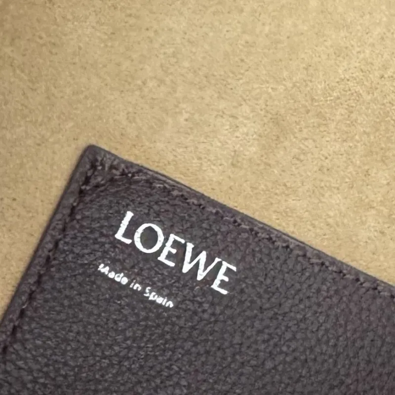 LOEWE Dark Brown Leather Hobo Shoulder Bag - Image 8