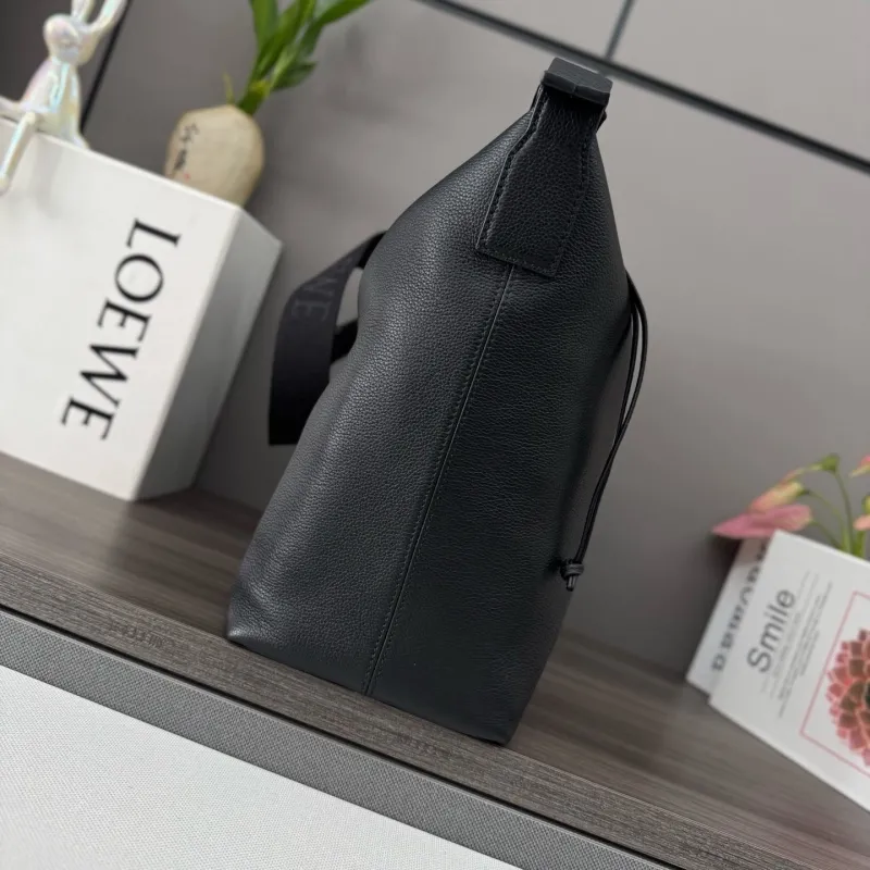 Alternative view of LOEWE Black Leather Satchel Bag