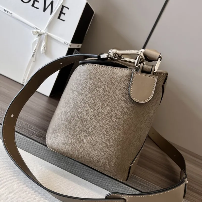 Alternative view of LOEWE Taupe Leather Satchel Bag