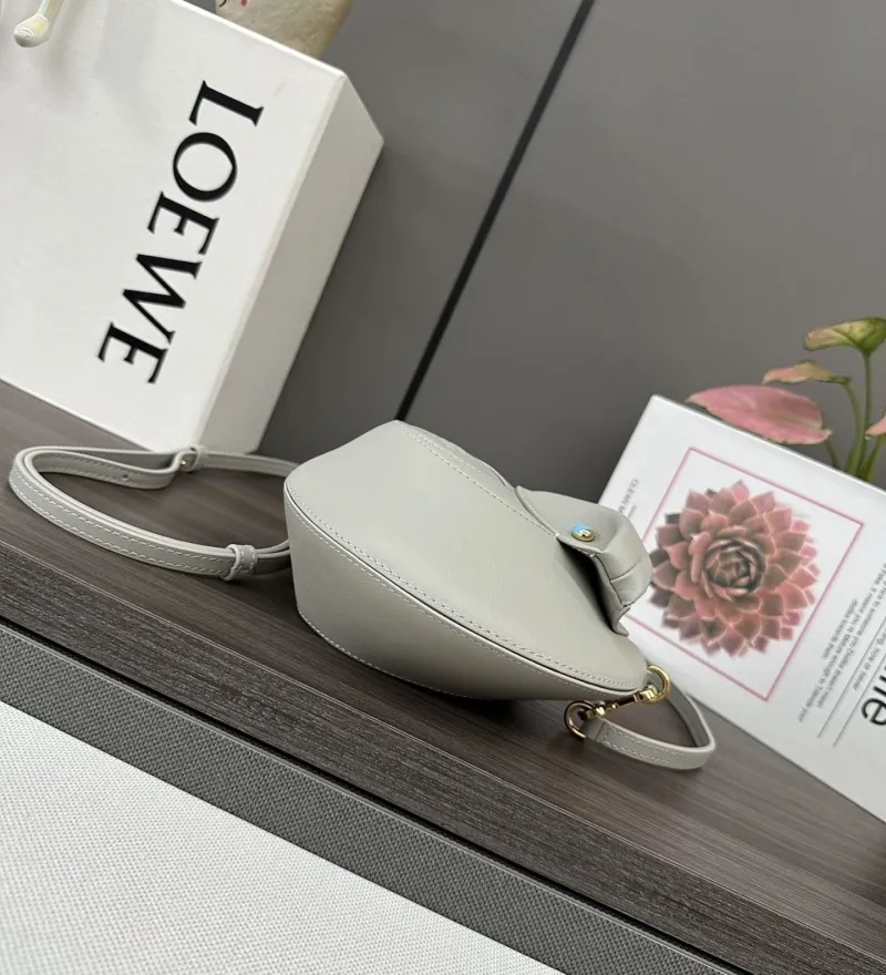 Loewe Gray Round Crossbody Bag - Image 4