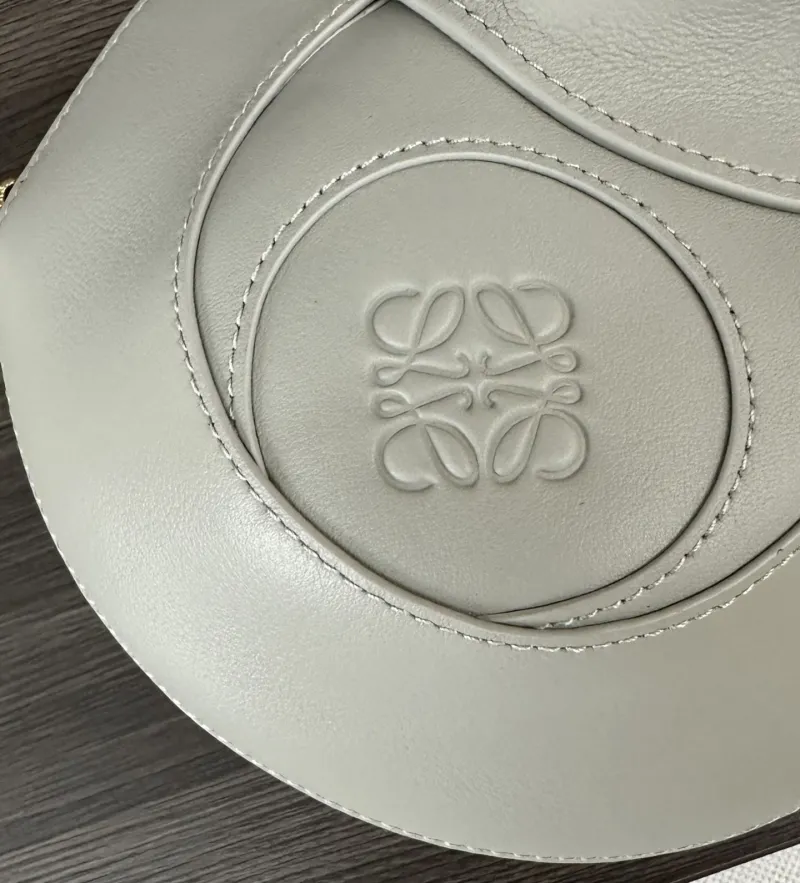 Loewe Gray Round Crossbody Bag - Image 6
