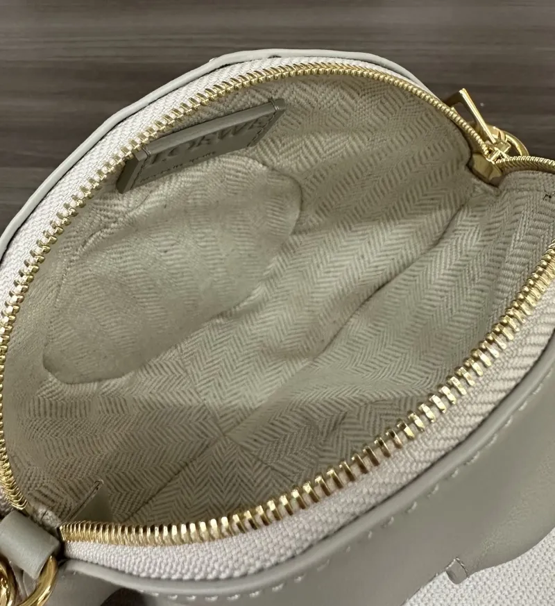Loewe Gray Round Crossbody Bag - Image 8