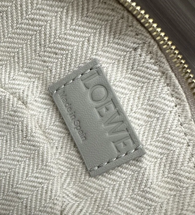 Loewe Gray Round Crossbody Bag - Image 9