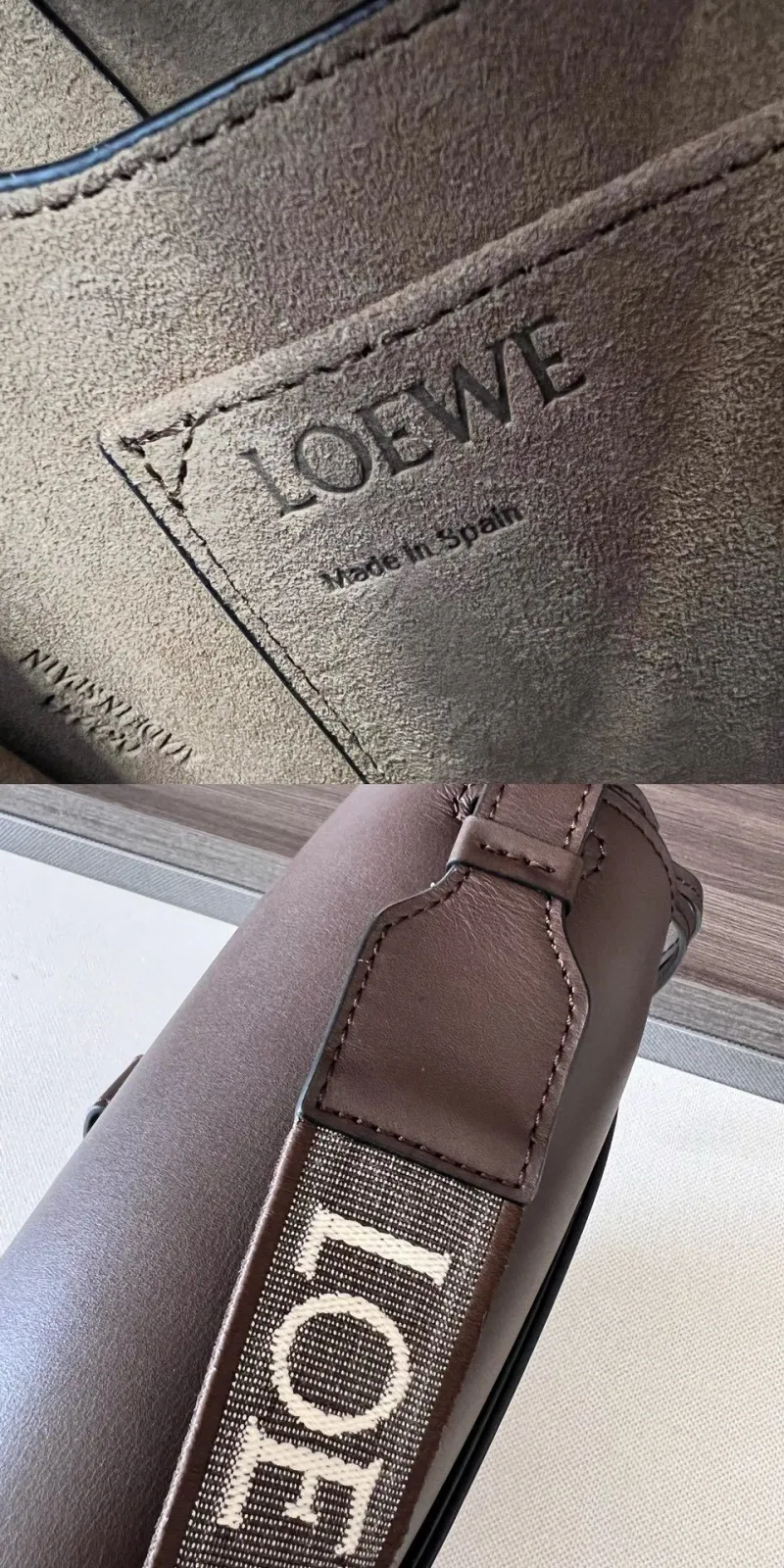 LOEWE Brown Saddle Crossbody Bag 183 - Image 9