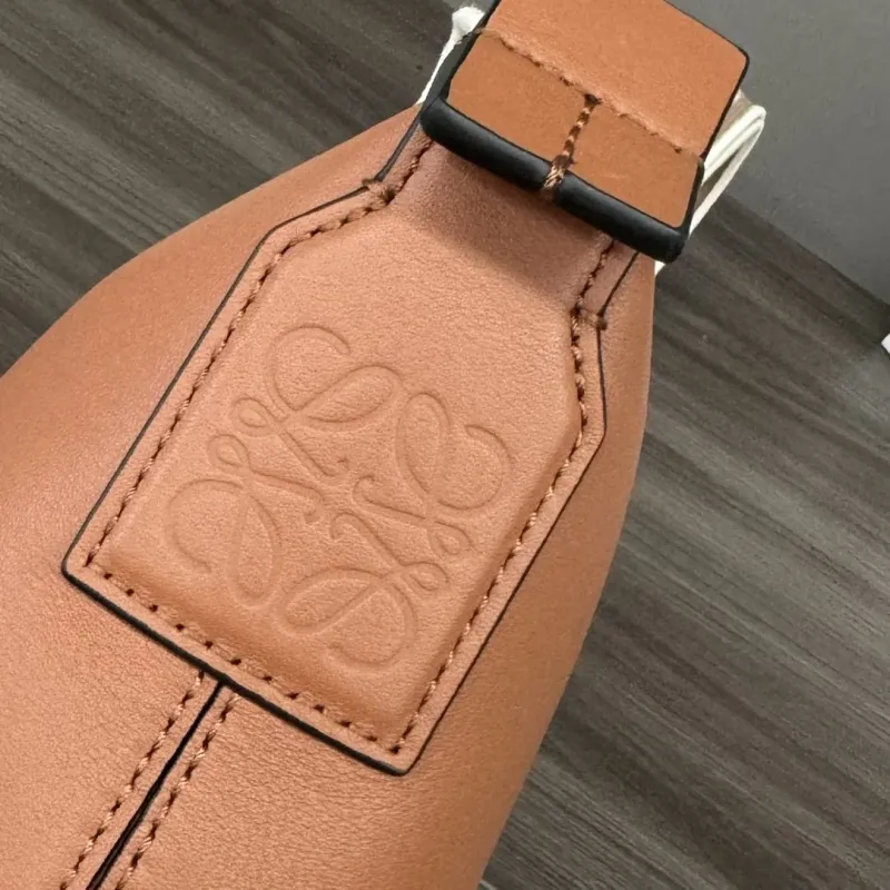 LOEWE Brown Leather Satchel Bag 198 - Image 6