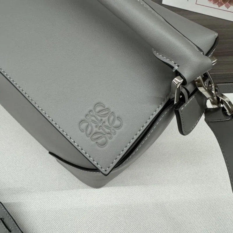 Loewe Gray Leather Puzzle Satchel Bag - Image 5