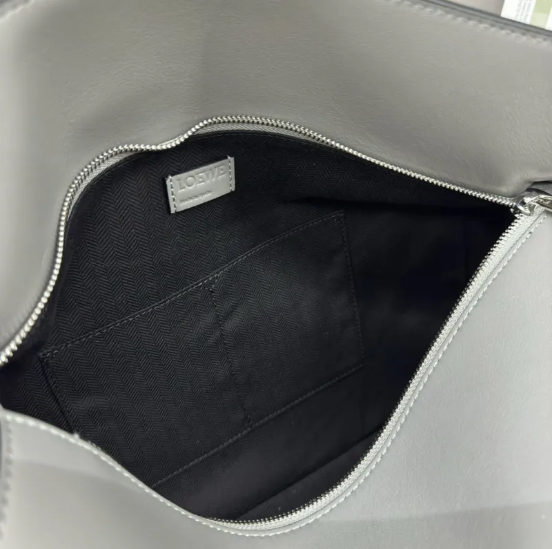 Loewe Gray Leather Puzzle Satchel Bag - Image 8