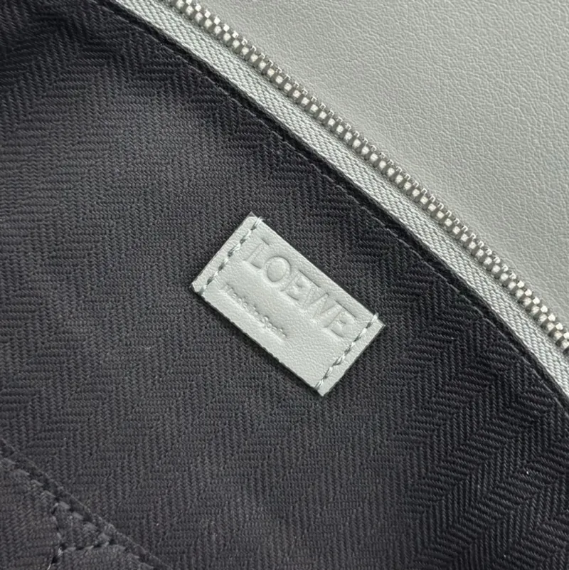 Loewe Gray Leather Puzzle Satchel Bag - Image 9
