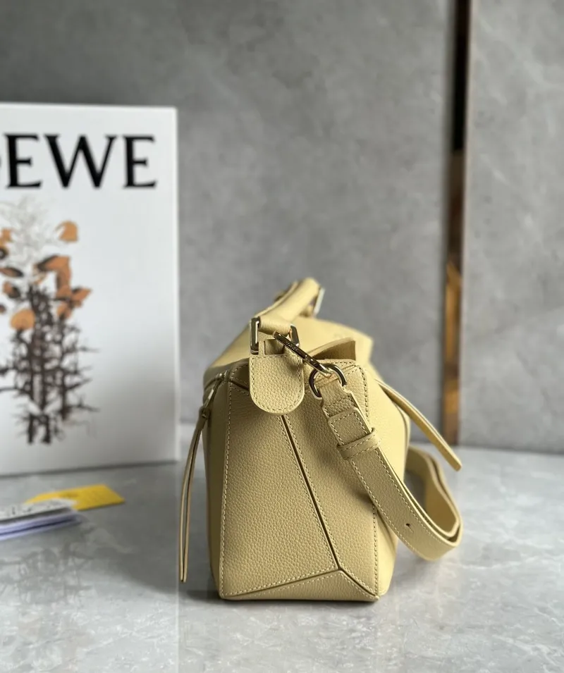 Loewe Pale Yellow Satchel Bag 365 - Image 3