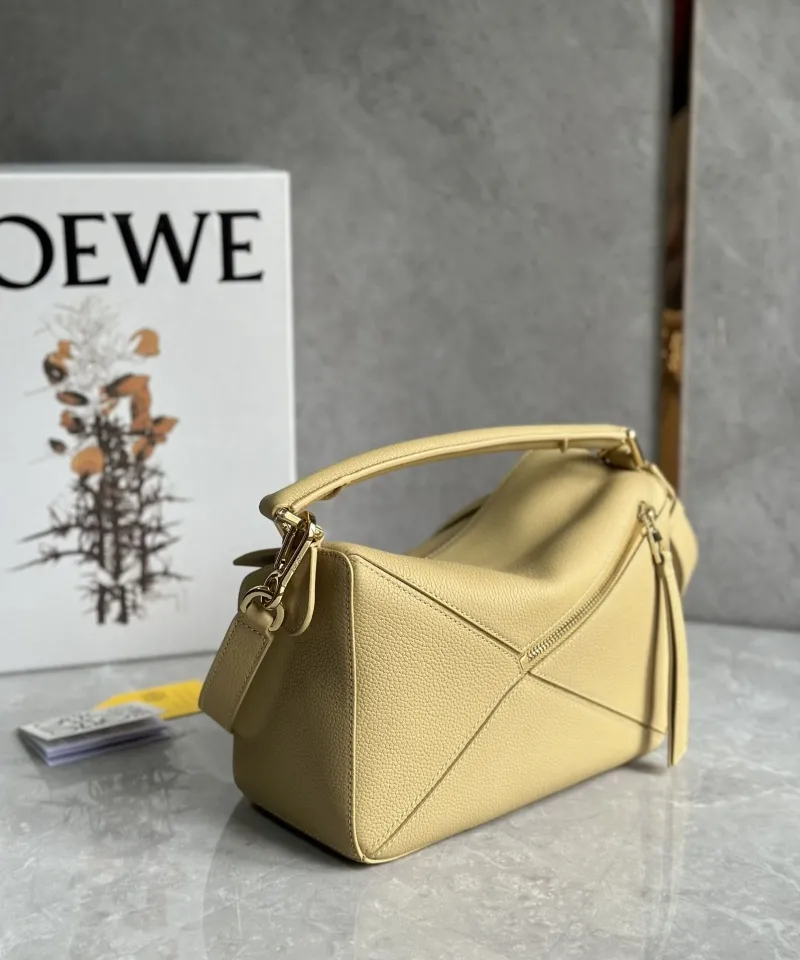 Loewe Pale Yellow Satchel Bag 365 - Image 4