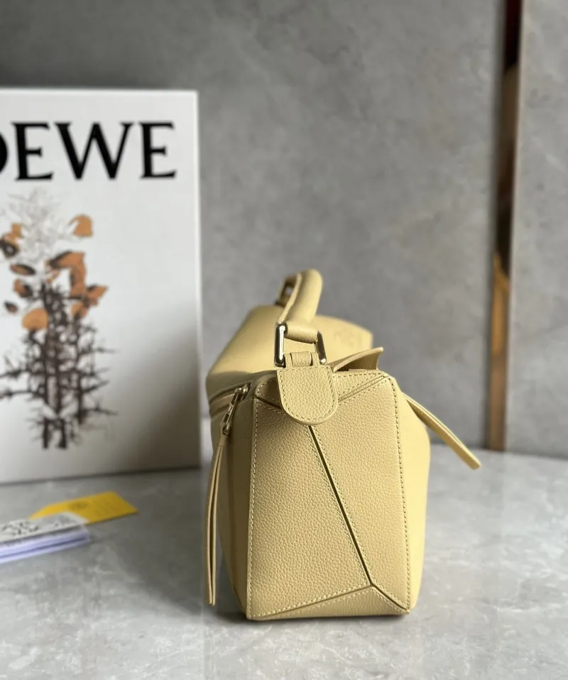 Loewe Pale Yellow Satchel Bag 365 - Image 6