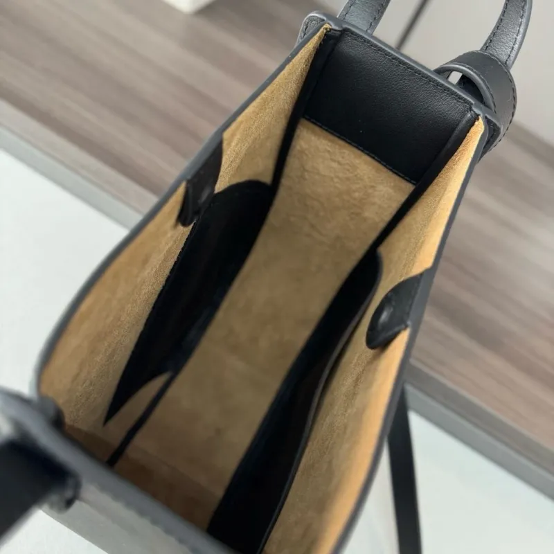 LOEWE Black Leather Saddle Crossbody Bag - Image 8