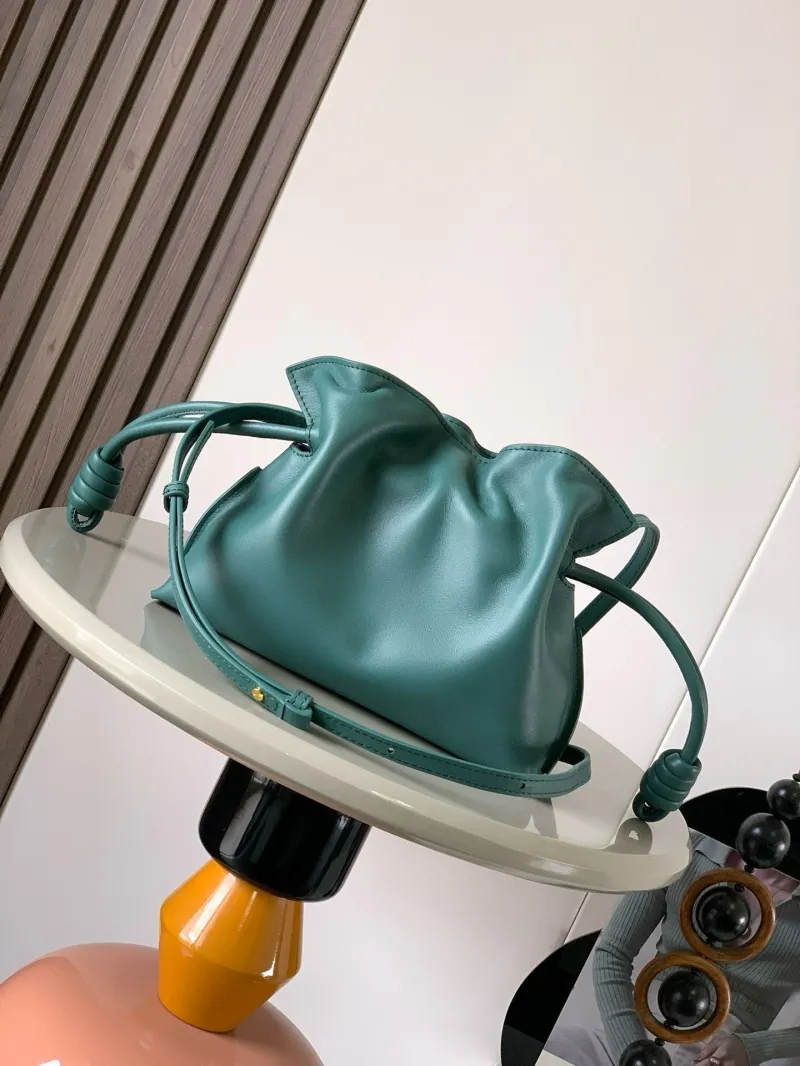 LOEWE Teal Satchel Crossbody Bag 474 - Image 3