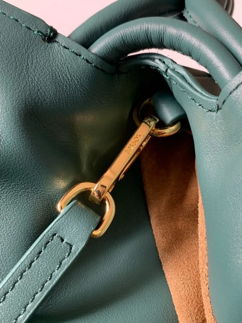 LOEWE Teal Satchel Crossbody Bag 474 - Image 7