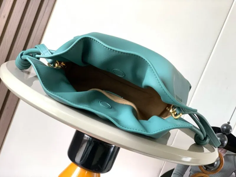 LOEWE Teal Satchel Crossbody Bag 474 - Image 8