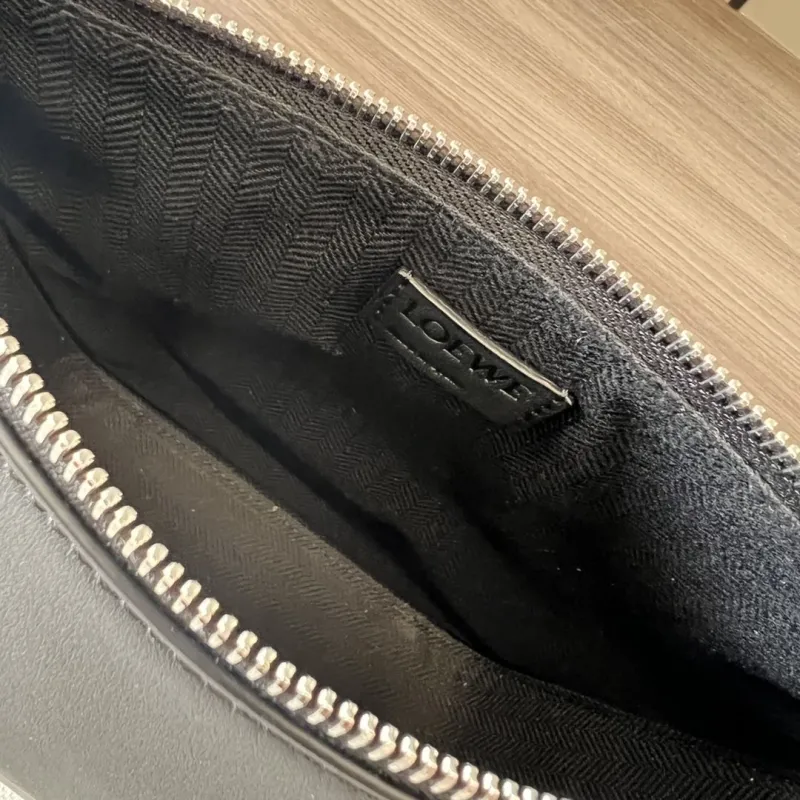 Loewe Black Leather Satchel Bag 494 - Image 8