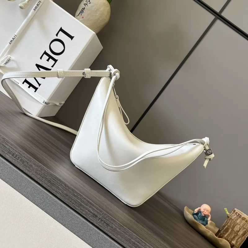 LOEWE White Crossbody Satchel Bag 495