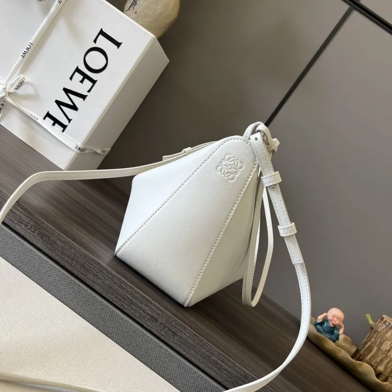 Alternative view of LOEWE White Crossbody Satchel Bag 495