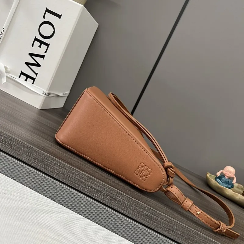 Alternative view of Loewe Brown Leather Satchel Crossbody Bag