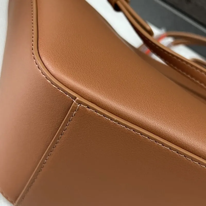 Loewe Brown Leather Satchel Crossbody Bag - Image 7