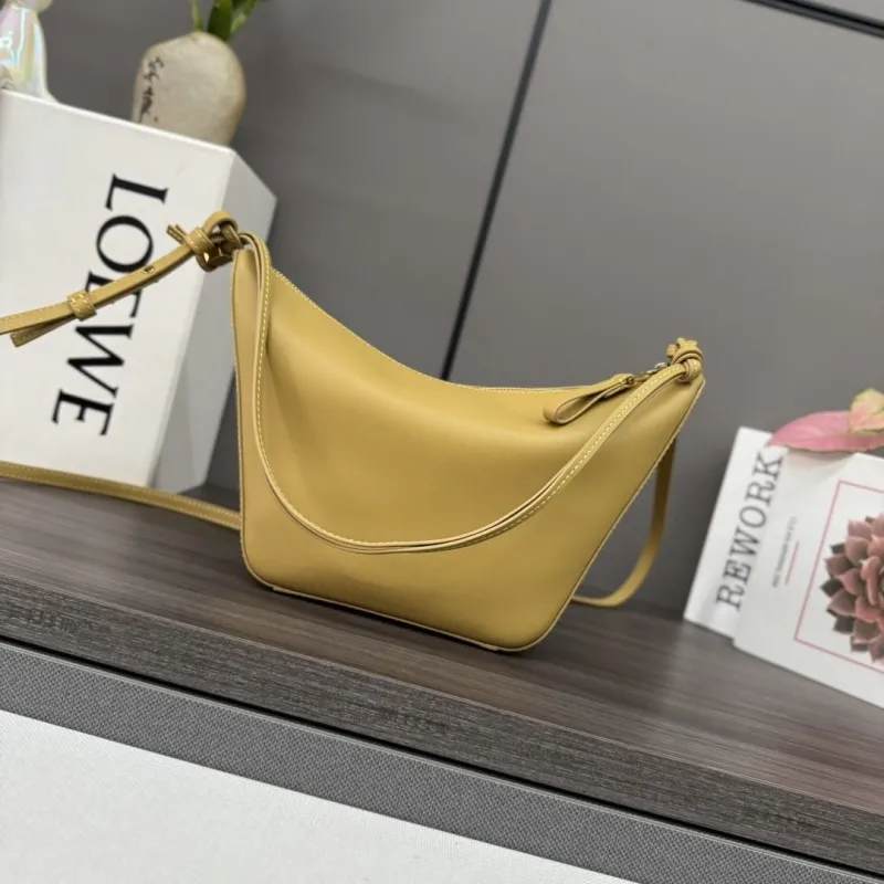 Loewe Yellow Leather Crossbody Satchel Bag 497