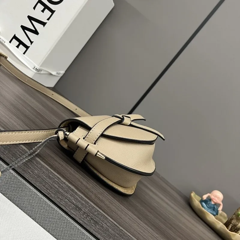 Alternative view of Loewe Beige Small Saddle Crossbody Bag