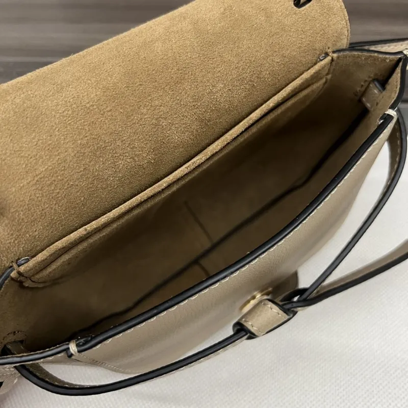 Loewe Beige Small Saddle Crossbody Bag - Image 8