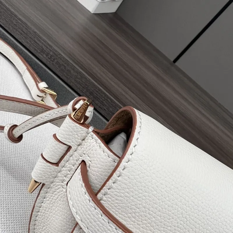 LOEWE White Mini Saddle Crossbody Bag - Image 6